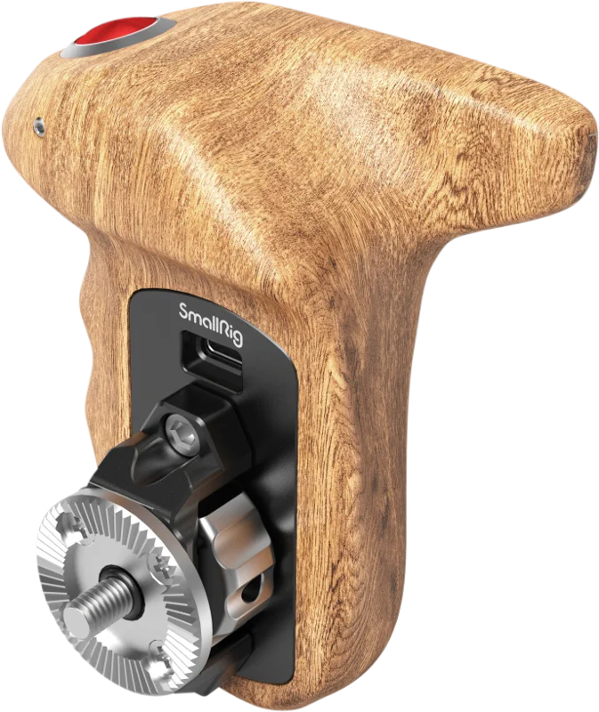 Smallrig 3324 Rosette Side Handle Wood med Record Start/Stop Remote Trigger