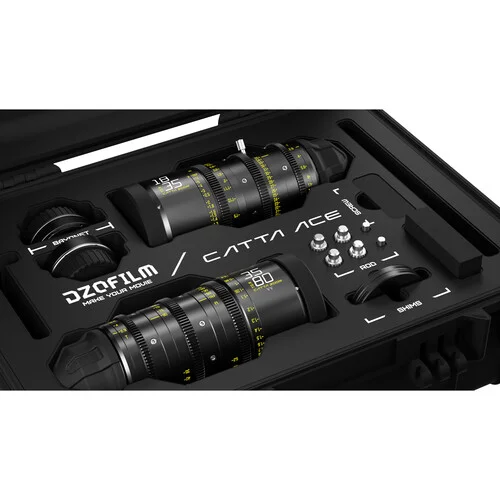 DZOFilm Catta Ace FF 18-35/35-80mm T2.9 Cine Zoom Lins Kit  PL/EF Svart