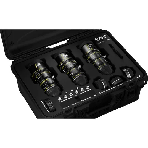 DZOFilm Catta Ace 18-35/35-80/70-135mm T2.9 Cine 3-Lins kit PL/EF Svart