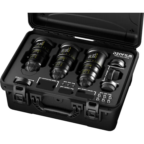 DZOFilm Pictor T2.8 Super35 Zoom 3-Lens Kit (PL & EF Mount) 12-25mm, 20-55mm, 50-125mm
