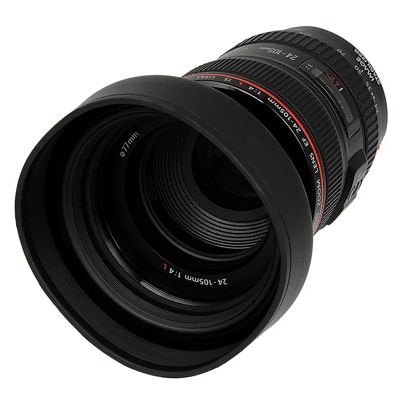 77mm rubber lens hood