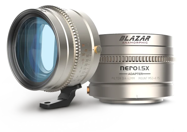 Blazar NERO 1.5X Anamorphic Adapter Blue Flare