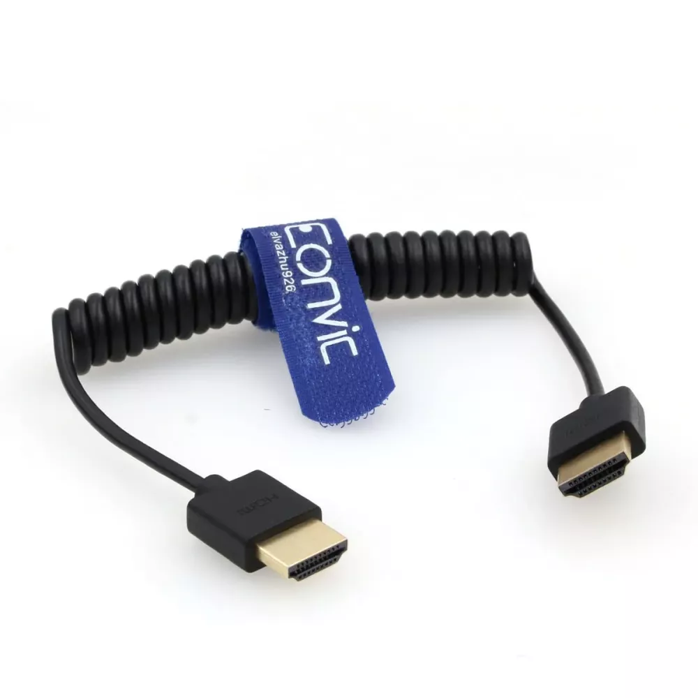 Hdmi to Hdmi Spiral cable 1.2m  2.0  4K/60fps