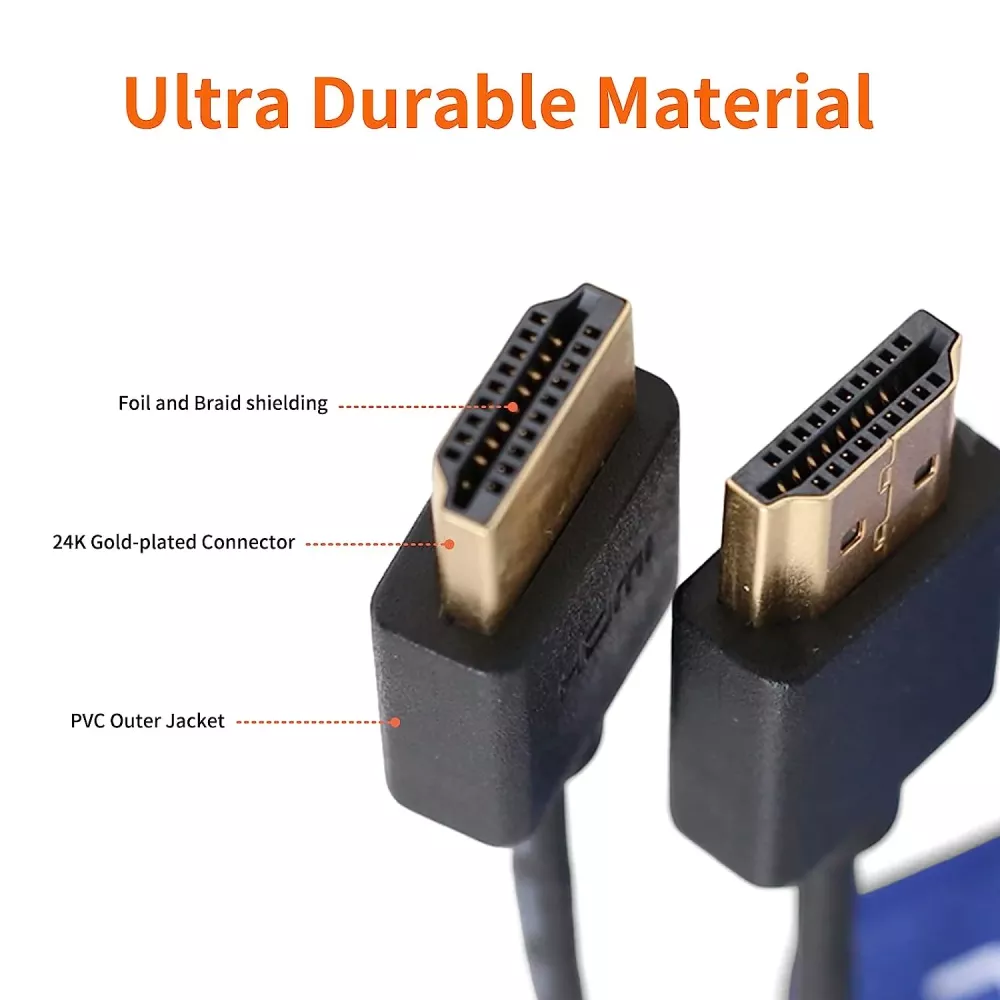 Hdmi to Hdmi Spiral cable 1.2m  2.0  4K/60fps