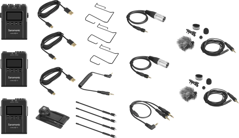 SARAMONIC UwMic9S Kit 2 (TX+TX+RX) Trådlöst mikrofon system