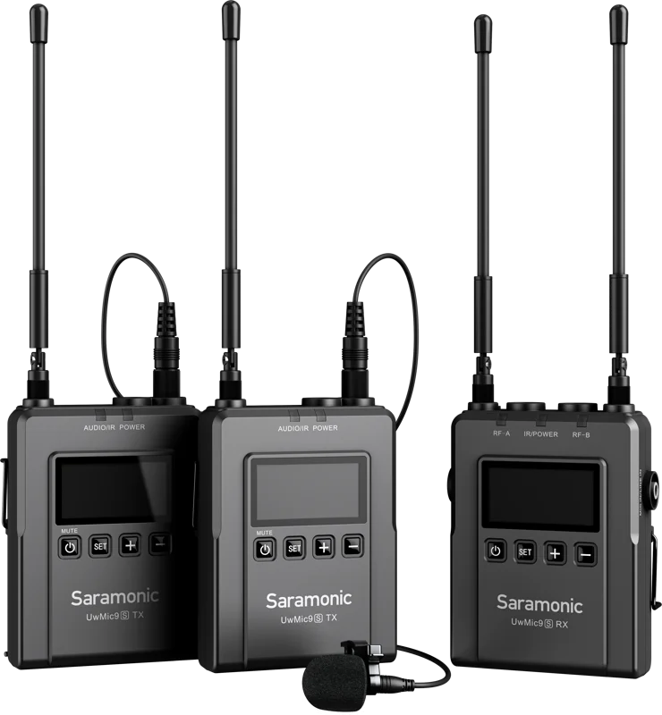 SARAMONIC UwMic9S Kit 2 (TX+TX+RX) Trådlöst mikrofon system