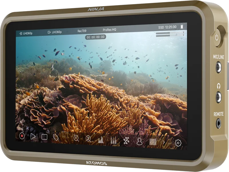 Ninja, 5-inch, 1000nit HDR monitor-recorder for DSLR and mirrorless cameras