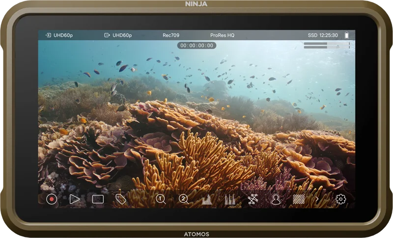 Ninja, 5-inch, 1000nit HDR monitor-recorder for DSLR and mirrorless cameras