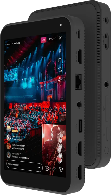 Instream, All-In-One, Multicam, Vertical Live Streaming Encoder & Monitor