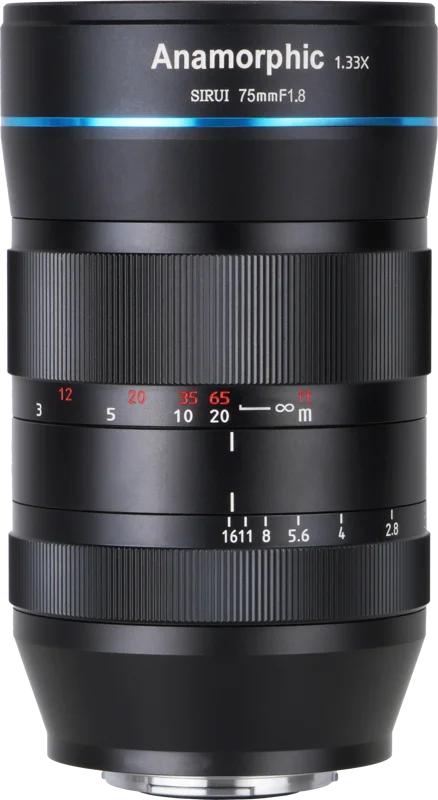Sirui 75mm f1.8 Anamorphic Lens 1.33x (MFT mount)