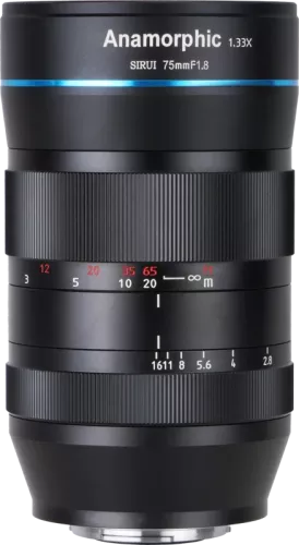 Sirui 75mm f1.8 Anamorphic Lins 1.33x (MFT-mount)