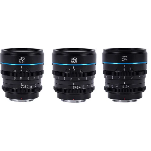 Sirui Cine Lens Nightwalker S35 Kit 24/35/55mm