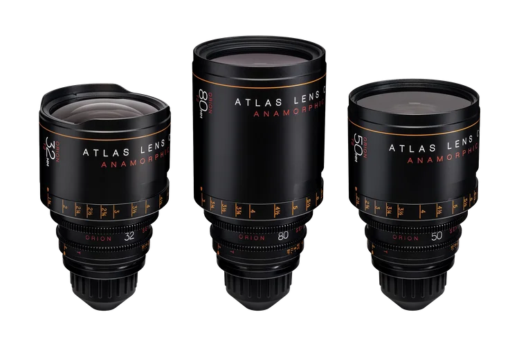 Atlas Anamorphic Cinema Lens Orion Series B Set 32/50/80 