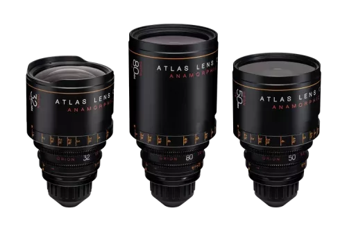 Atlas Anamorphic Cinema Lens Orion Series B Set 32/50/80 