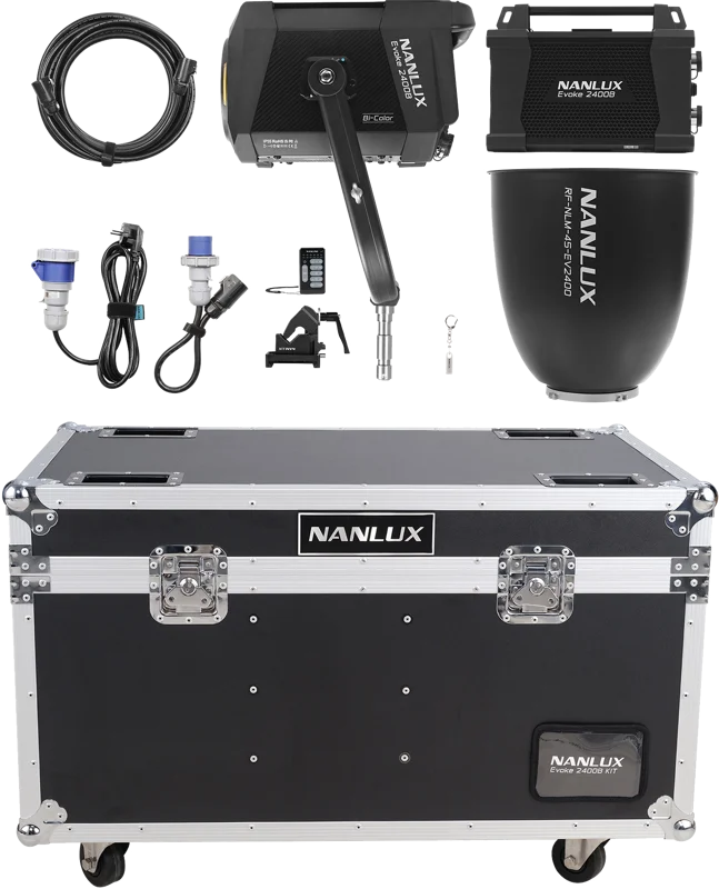 Nanlux Evoke 2400B Spot Light i Flight Case med 45° reflektor