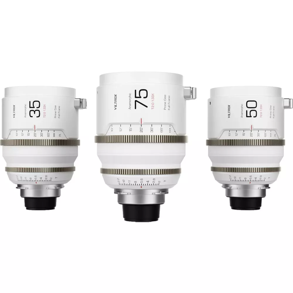 Viltrox EPIC T2 1.33x Full-Frame Anamorphic 3-Lens Set