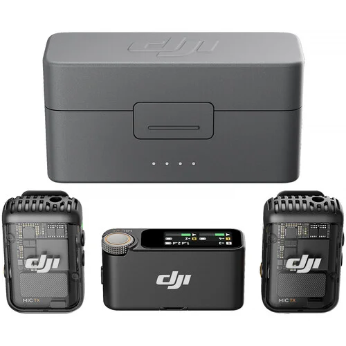 DJI Mic 2 (2.4 GHz) 2 Person Digitalt Trådlöst Mikrofonsystem