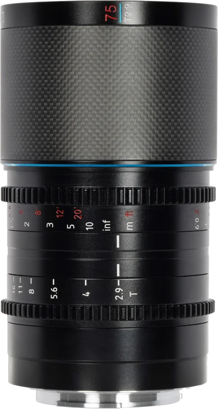 Sirui Anamorphic Lens Saturn 75mm T2.9 1.6x Carbon Fiber Full Frame