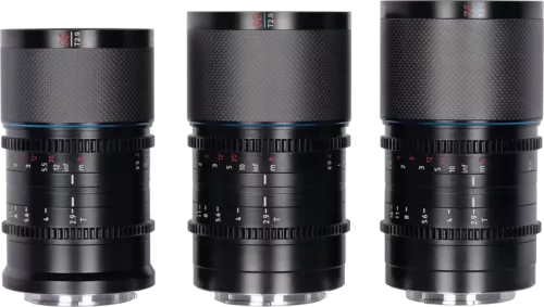 Sirui Anamorphic Lens Saturn Kit 35, 50 & 75mm T2.9 1.6x Carbon Fiber Full Frame