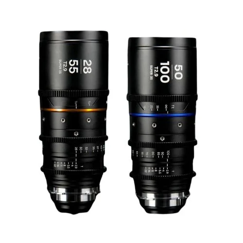 Laowa Nanomorph Zoom 1.5x  28-55mm +50-100mm T2.9 S35 Cinema Anamorphic 2-Lens Kit