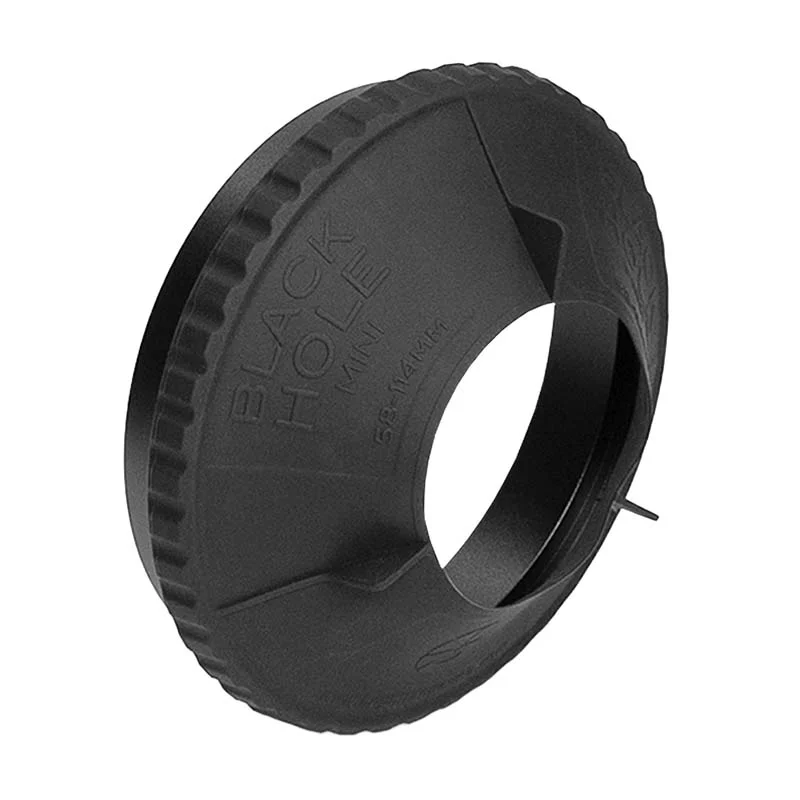 Bright Tangerine Black Hole Mini Rubber Donut (114mm)