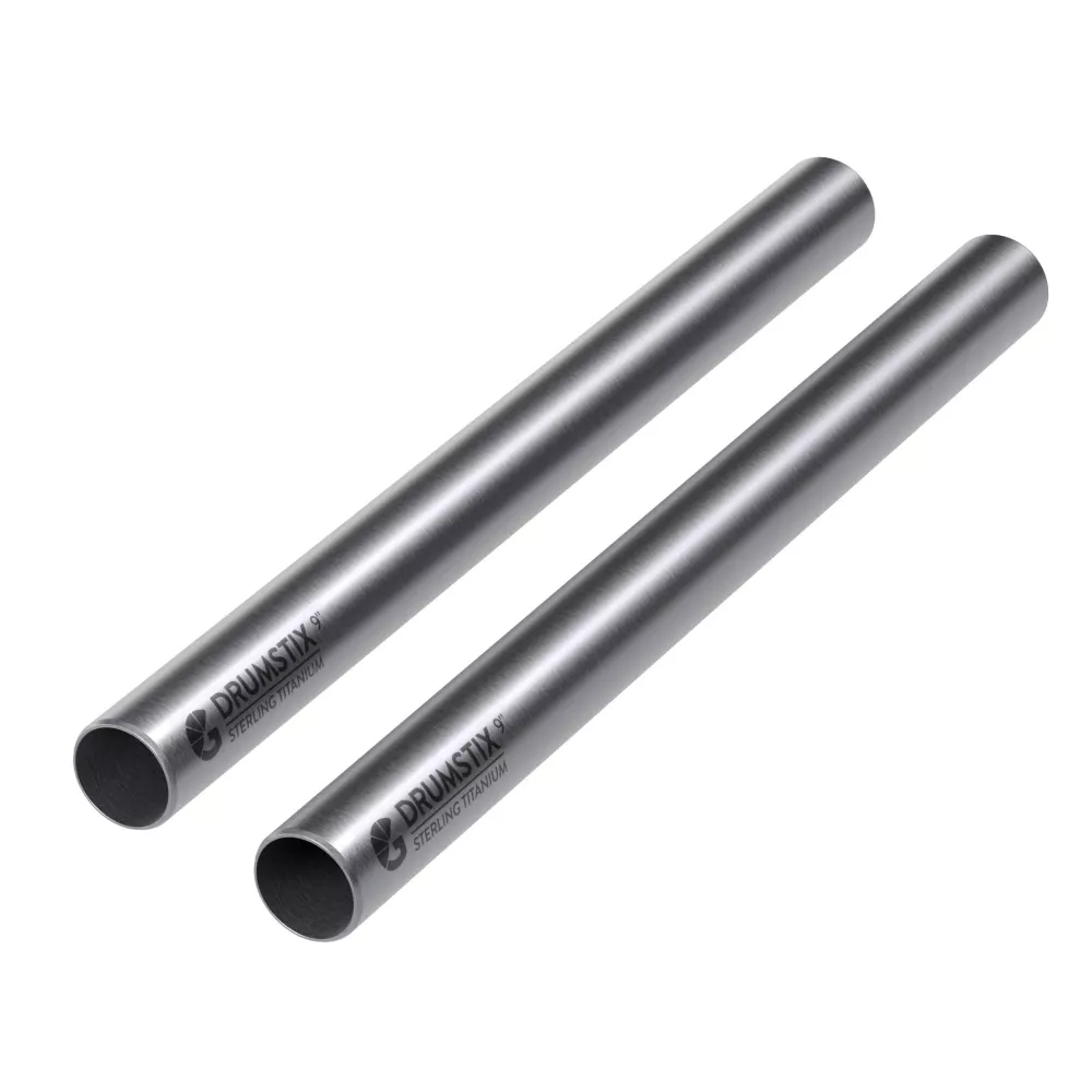 Bright Tangerine Drumstix 19mm Titanium Support Rods - 9" Pair (22.8cm)