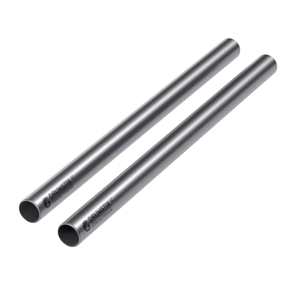 Bright Tangerine Drumstix 19mm Titanium Support Rods - 12" Pair (30.4cm)