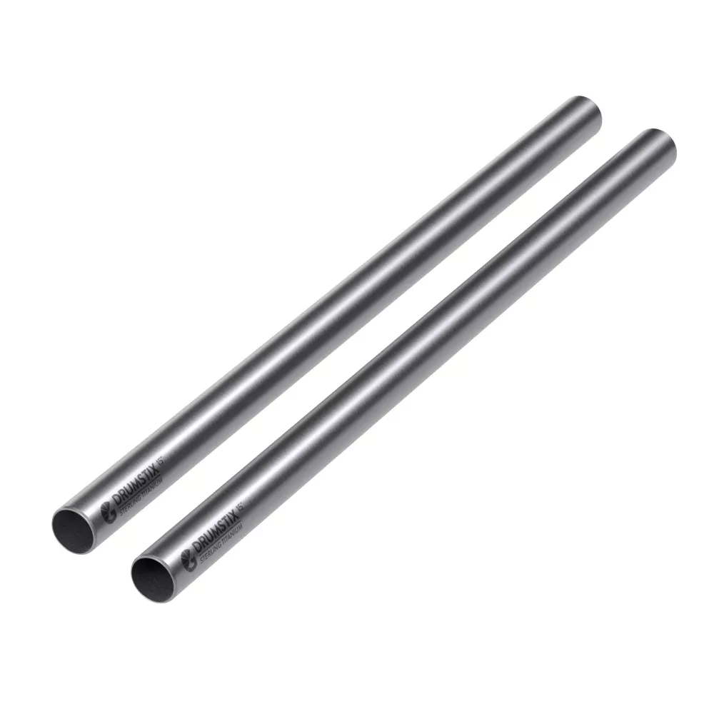 Bright Tangerine Drumstix 19mm Titanium Support Rods - 15" Pair (38.1cm)