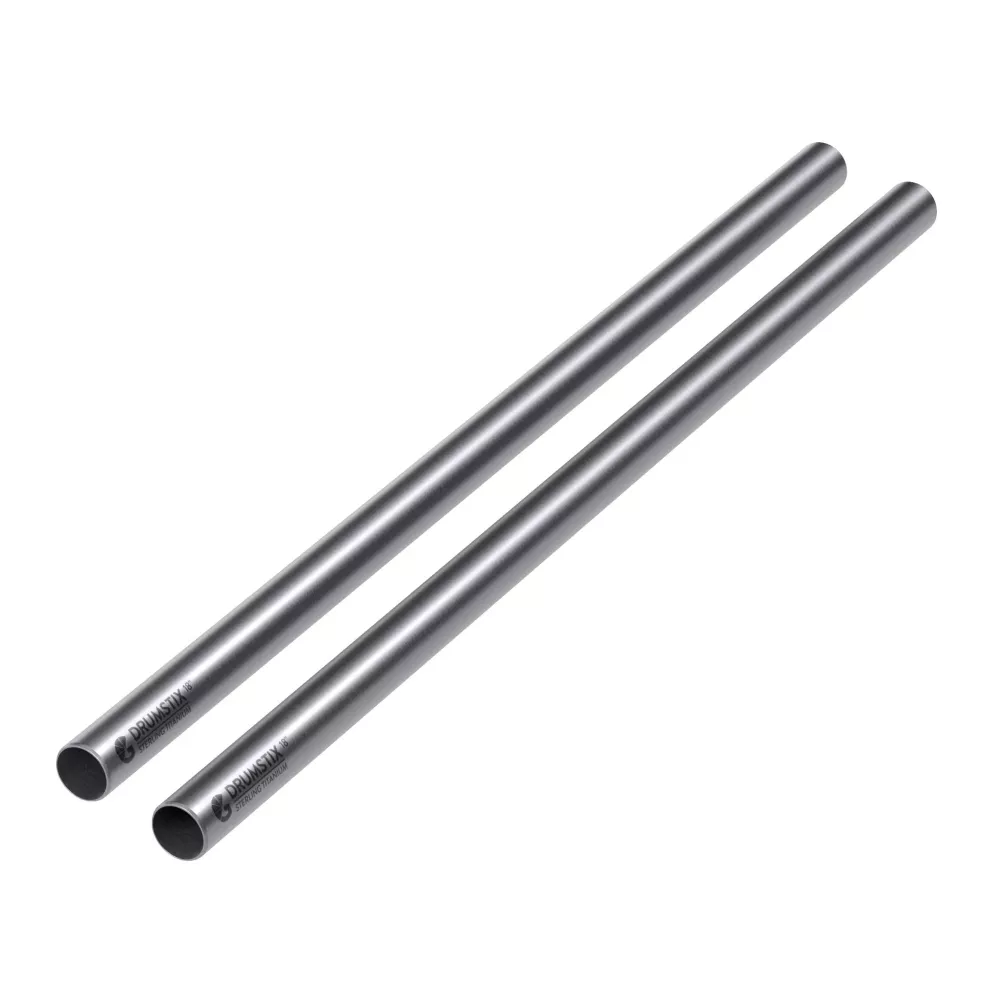 Bright Tangerine Drumstix 19mm Titanium Support Rods - 18" Pair (45.7cm)