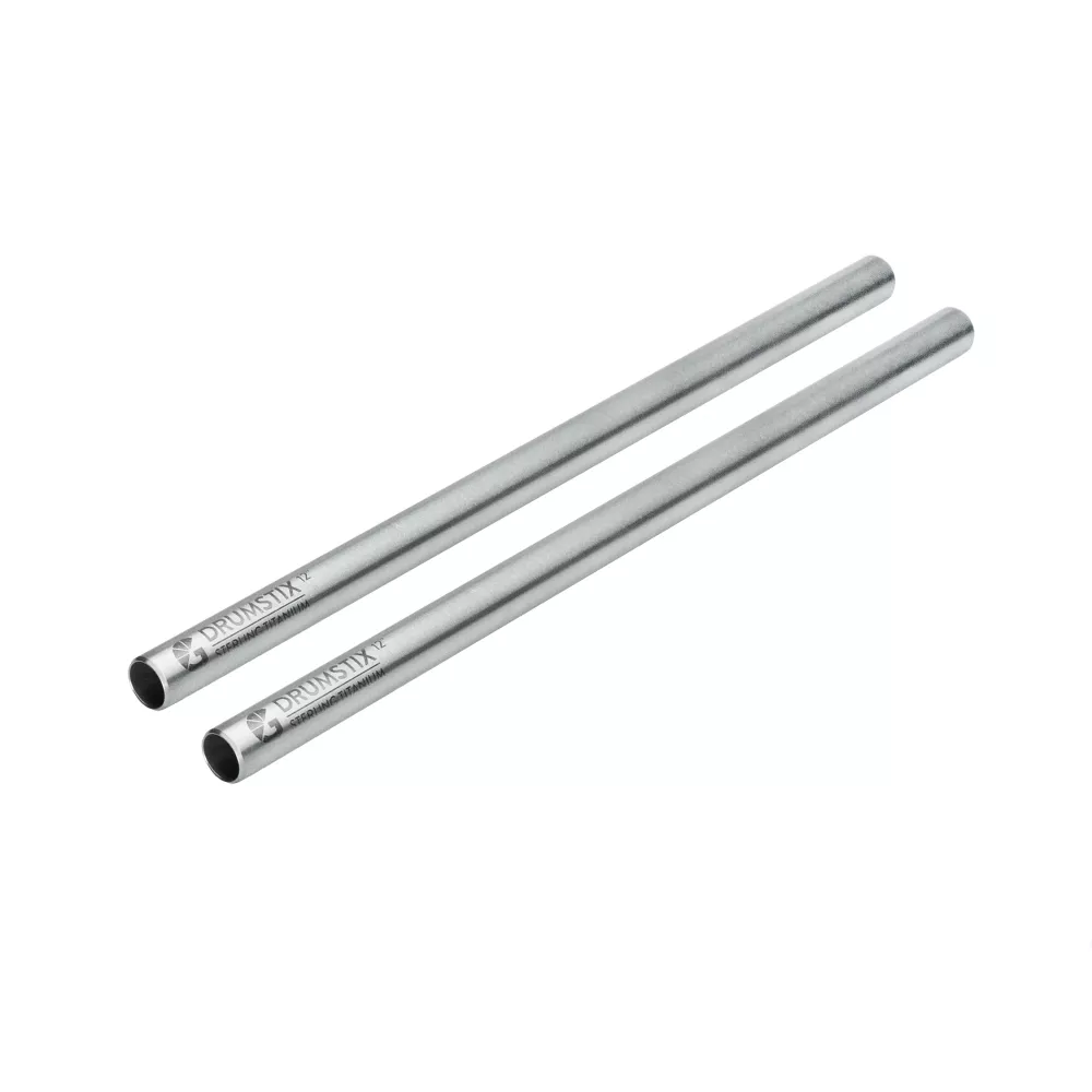 Bright Tangerine Drumstix 15mm Titanium Support Rods - 12" Pair (30.4cm)