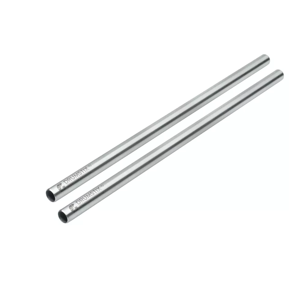 Bright Tangerine Drumstix 15mm Titanium Support Rods - 15" Pair (38.1cm)