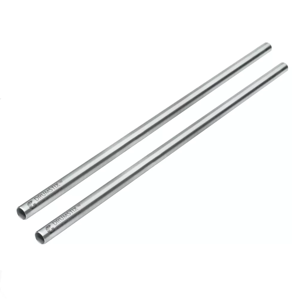 Bright Tangerine Drumstix 15mm Titanium Support Rods - 18" Pair (45.7cm)