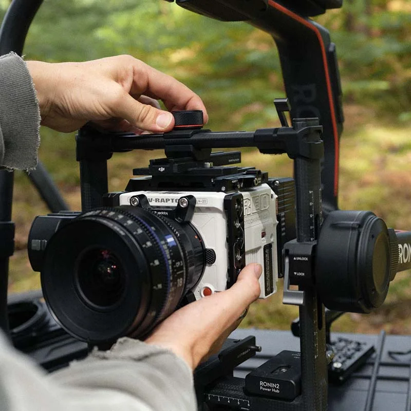 Bright Tangerine LeftField 3 QR Baseplate (DJI Ronin 2) for RED V-RAPTOR