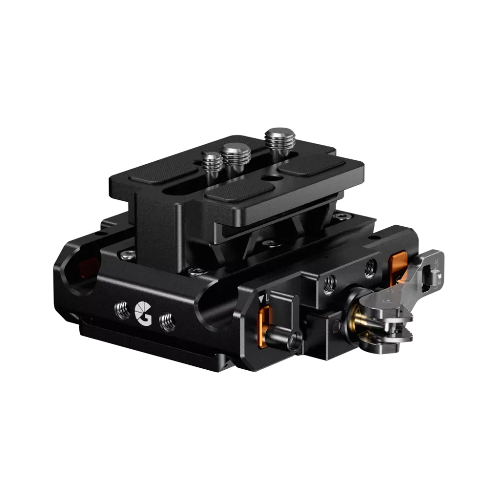 Bright Tangerine LeftField 3 QR Baseplate (Standard) for RED V-RAPTOR