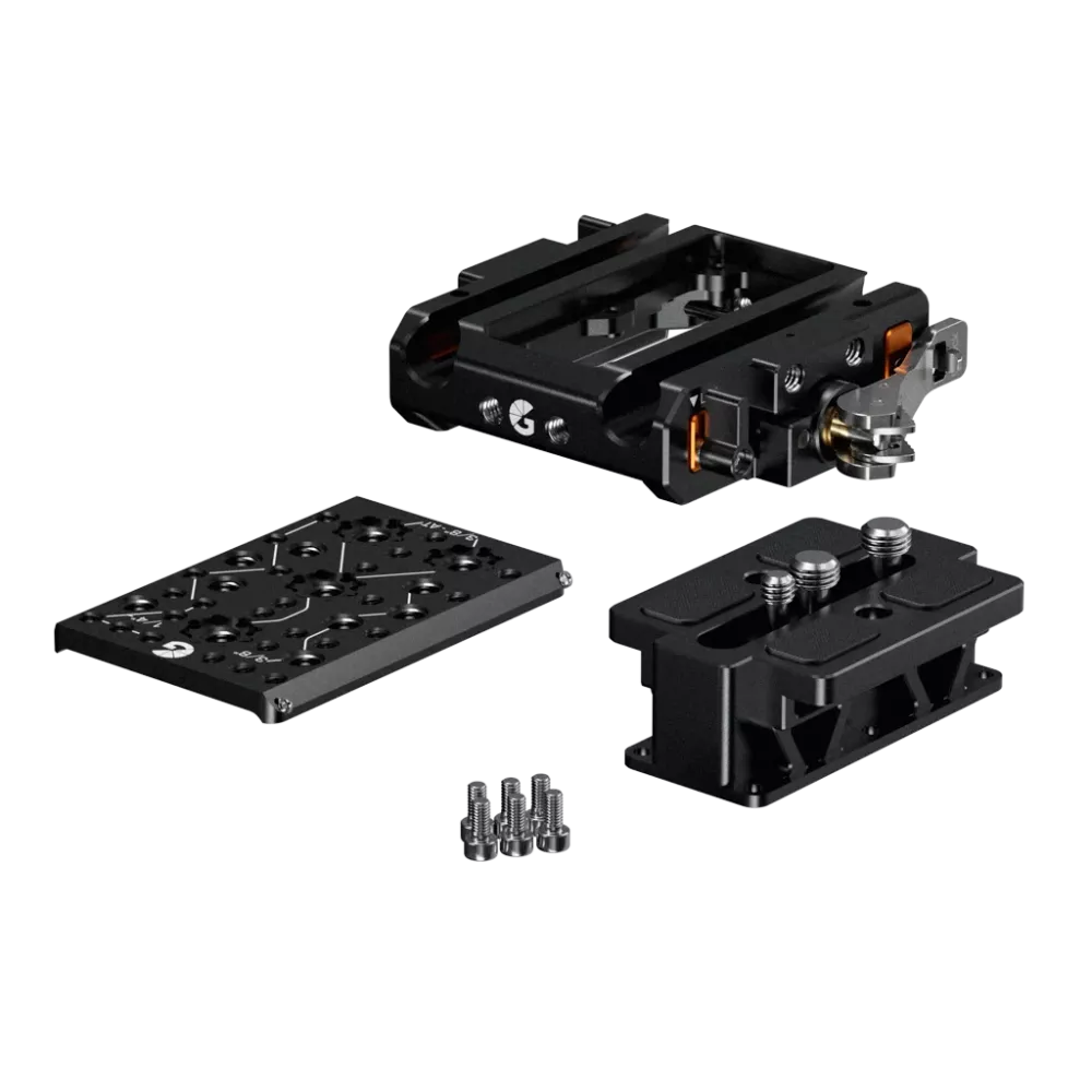 Bright Tangerine LeftField 3 QR Baseplate (Standard) for RED V-RAPTOR