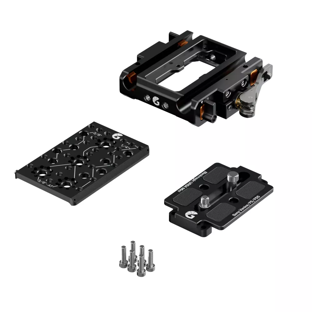 Bright Tangerine LeftField 3 15mm LWS Baseplate for Sony VENICE 1 & 2 (Standard)
