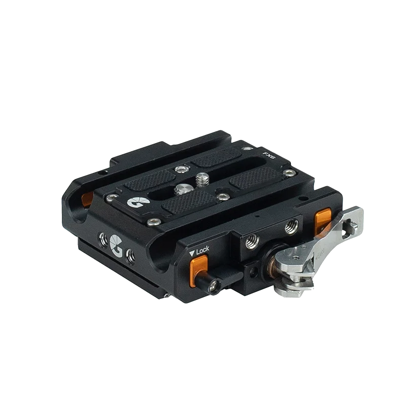 Bright Tangerine LeftField 3 Sony FS7/FX9 QR Baseplate