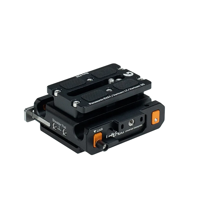 Bright Tangerine LeftField 3 Sony FS5 QR Baseplate