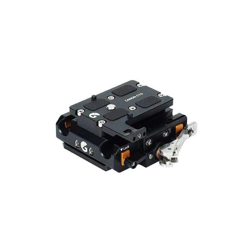 Bright Tangerine LeftField 3 Canon C70 QR Baseplate (Standard)