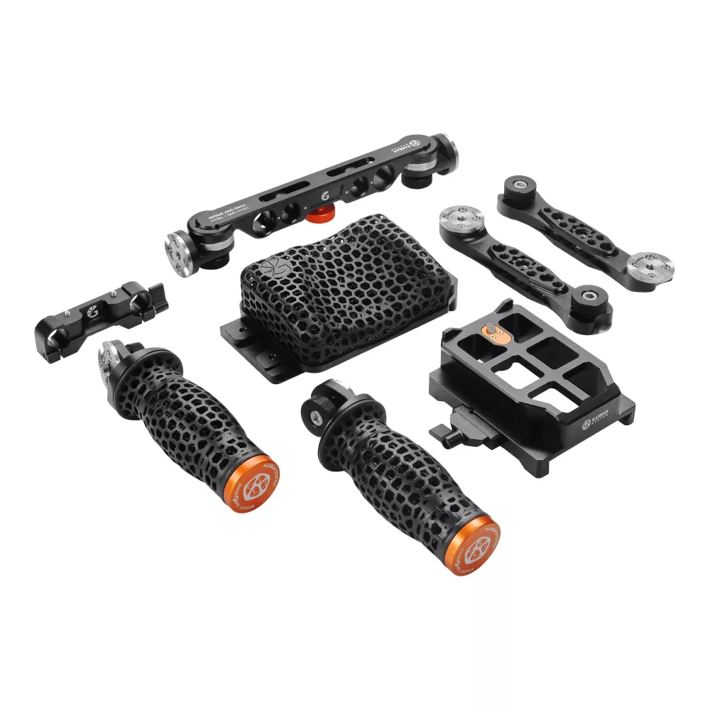 Bright Tangerine KASBAH Shoulder Pad + 15mm LWS/19mm Handle Kit