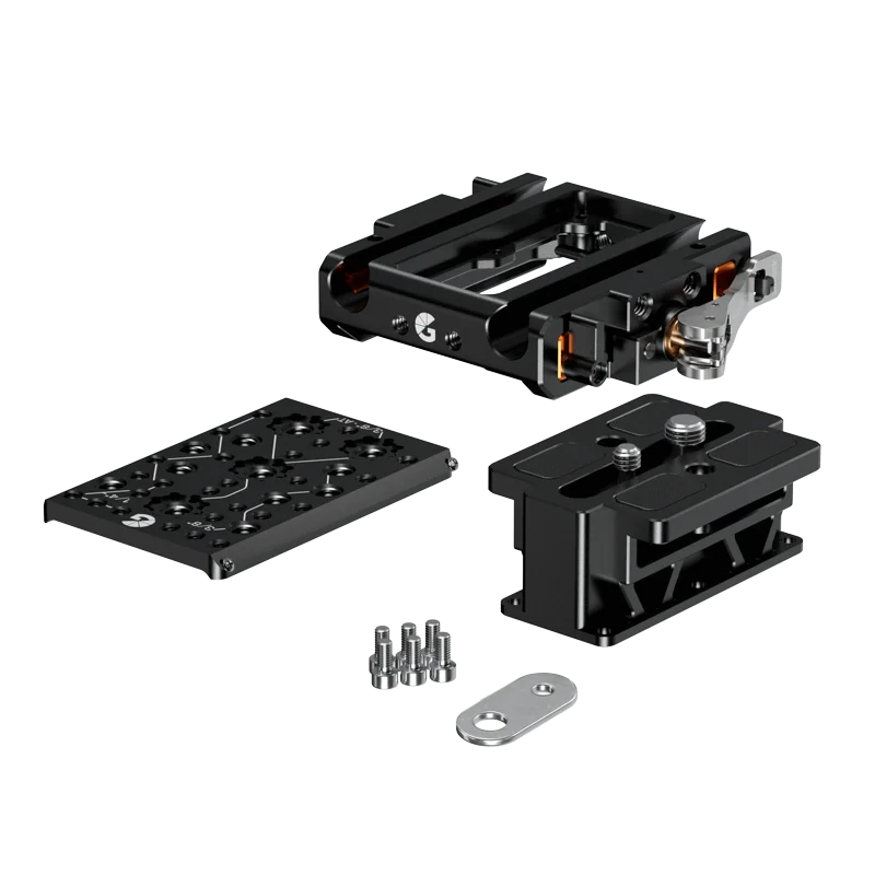Bright Tangerine LeftField 3 QR Baseplate (Standard) for RED KOMODO & KOMODO-X