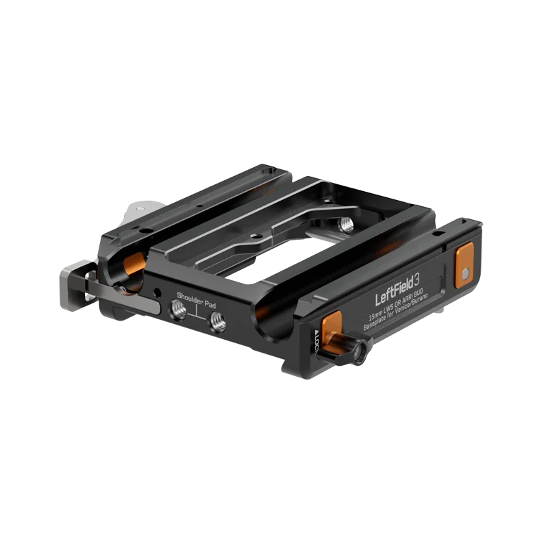 Bright Tangerine LeftField 3 ARRI BUD Compatible 15mm LWS Baseplate for Sony Burano