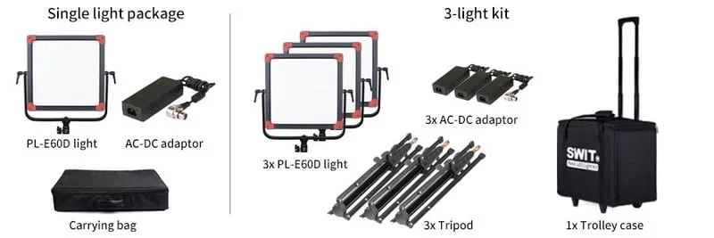 SWIT PL-E60D 3KIT