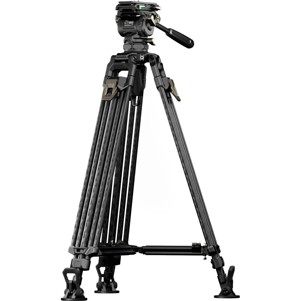 Tilta Cine Fluid Head Tripod CT08 (2-Stage Carbon Fiber Legs) 8kg