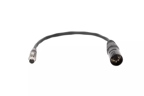 Wooden Camera Mini 4pin XLR Female to Full 4pin XLR Male