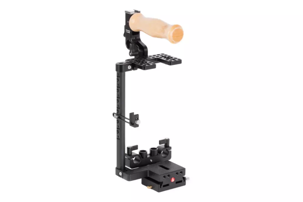 Wooden Camera Unified DSLR Cage (Large) with Wood Grip