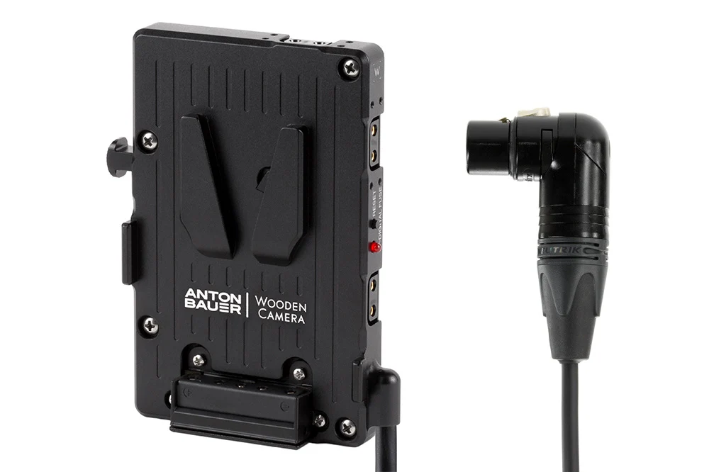 Wooden Camera Pro V-Mount (4pin XLR Right Angle)