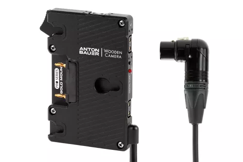 Wooden Camera Pro Gold Mount (4pin XLR Right Angle)