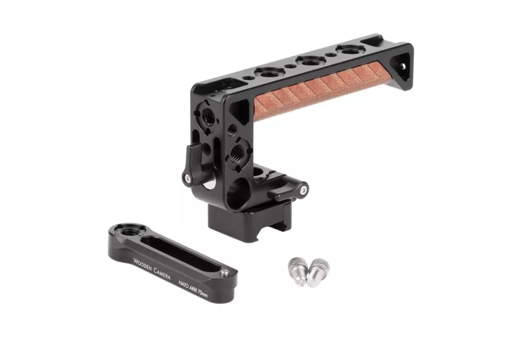 Wooden Camera NATO Handle Plus V2 Kit (70mm Rail, 1.67" Screw Channel)