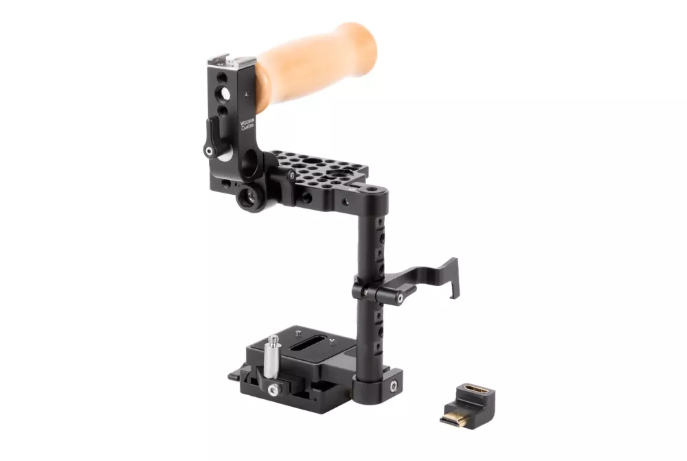 Wooden Camera Unified Pocket Cinema Camera 4K / 6K Cage, Wood Grip